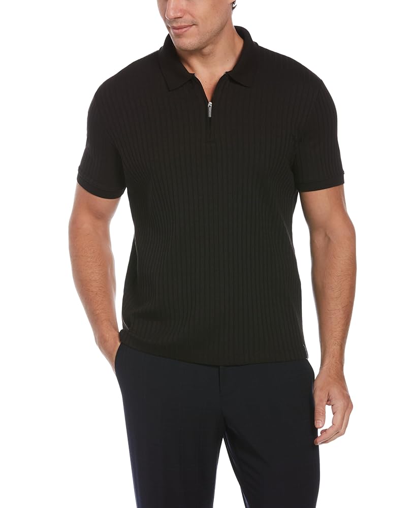 新品　BRIEFING MENS LOGO BACK RIB POLO Rib Zip Signature Logo Polo | Tees & Polos | Karl Lagerfeld